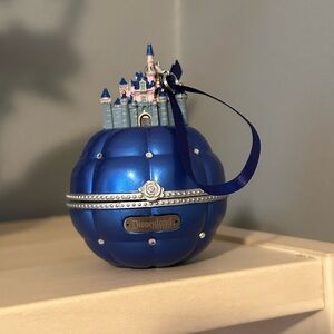 Disneyland Blue Castle “Marry Me” Ring Box Ornament